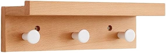 Wall Mounted Metal Shelf with Hooks | Floating Storage Rack & Decorative Organizer for Entryway, Kitchen, Bathroom & Living Room