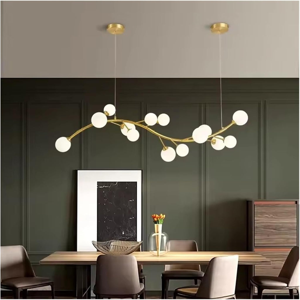 Modern Pendant Ceiling Light Fixture | Minimalist Hanging Chandelier Lighting for Kitchen Island, Dining Room, Living Room & Home Décor