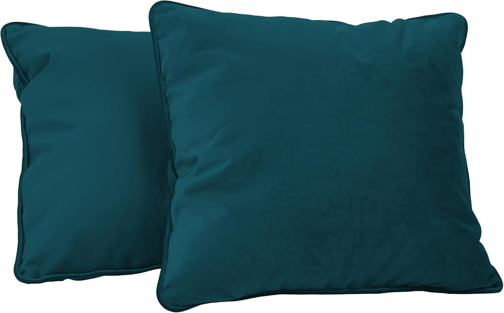 Velvet Square Throw Pillow Cover | Soft Decorative Cushion for Sofa, Bed, Couch & Home Living Room Décor Accent Pillow