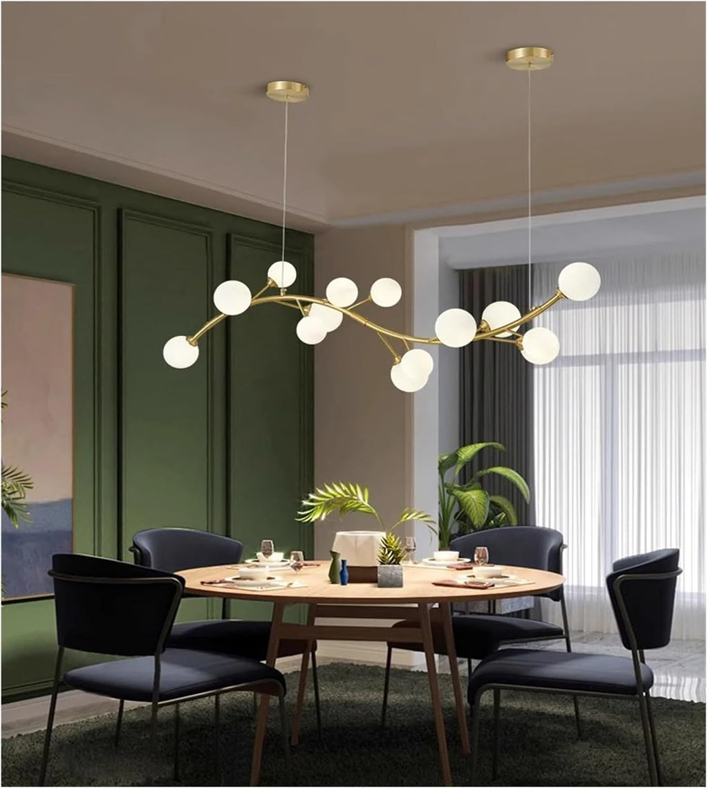 Modern Pendant Ceiling Light Fixture | Minimalist Hanging Chandelier Lighting for Kitchen Island, Dining Room, Living Room & Home Décor