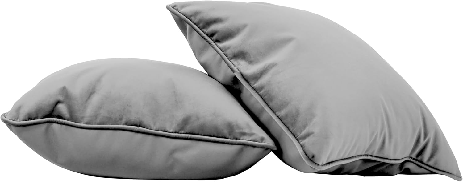 Velvet Square Throw Pillow Cover | Soft Decorative Cushion for Sofa, Bed, Couch & Home Living Room Décor Accent Pillow
