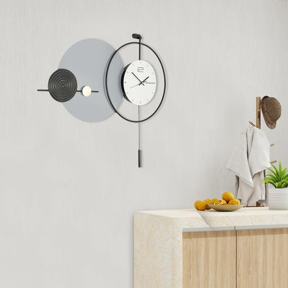 Large Modern Minimalist Wall Clock | Silent Non-Ticking Decorative Wall Clock for Living Room, Bedroom, Office & Home Décor