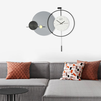 Large Modern Minimalist Wall Clock | Silent Non-Ticking Decorative Wall Clock for Living Room, Bedroom, Office & Home Décor