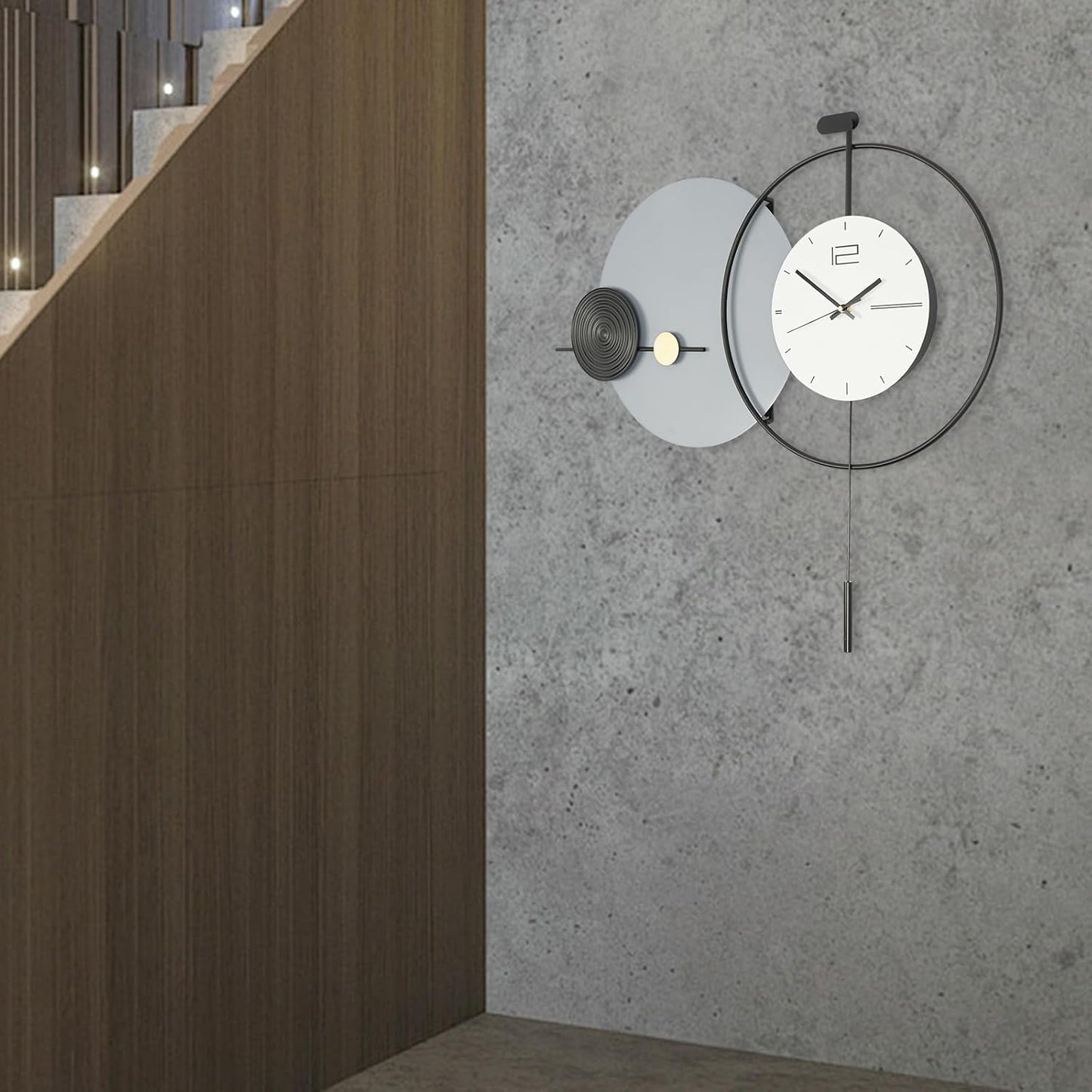 Large Modern Minimalist Wall Clock | Silent Non-Ticking Decorative Wall Clock for Living Room, Bedroom, Office & Home Décor