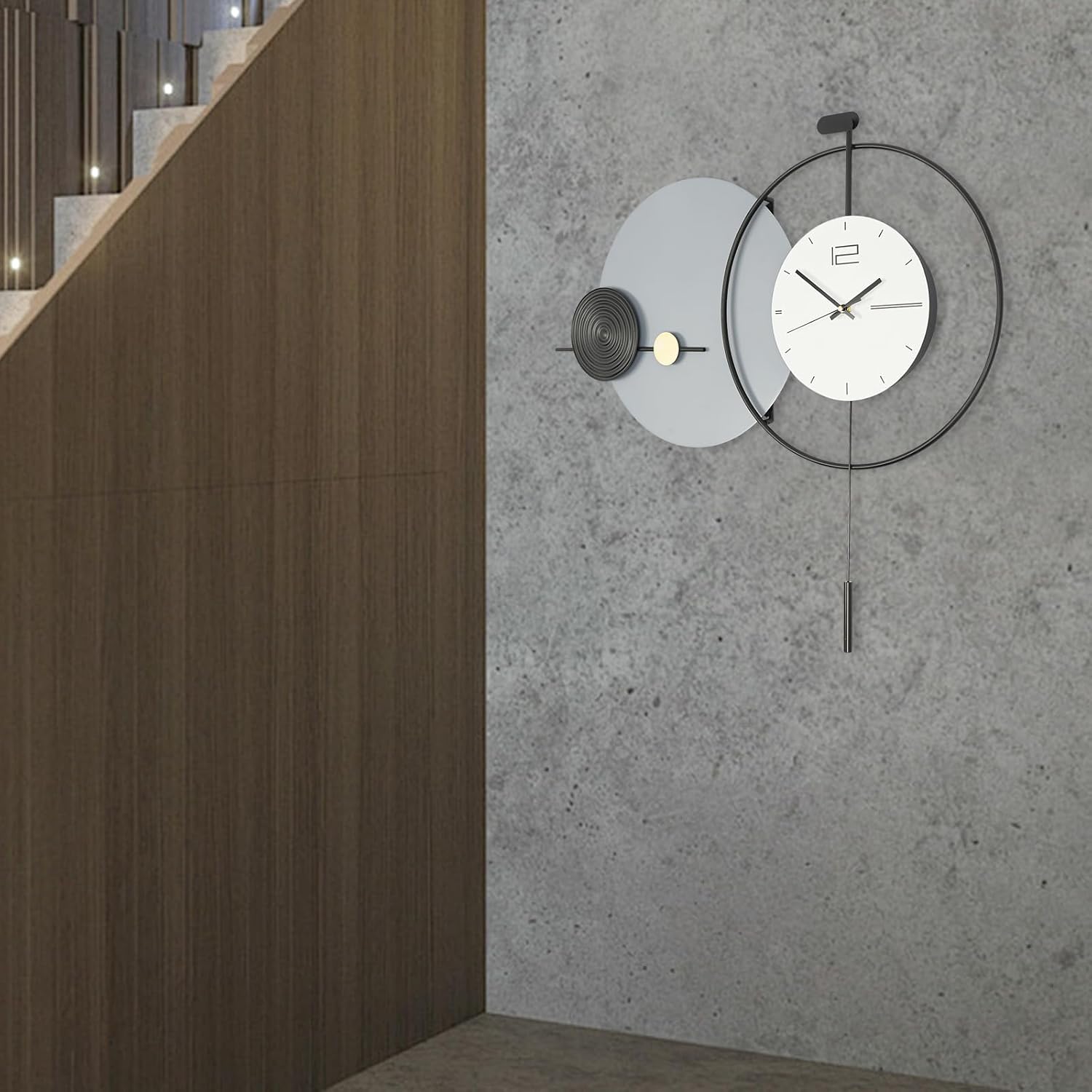 Large Modern Minimalist Wall Clock | Silent Non-Ticking Decorative Wall Clock for Living Room, Bedroom, Office & Home Décor