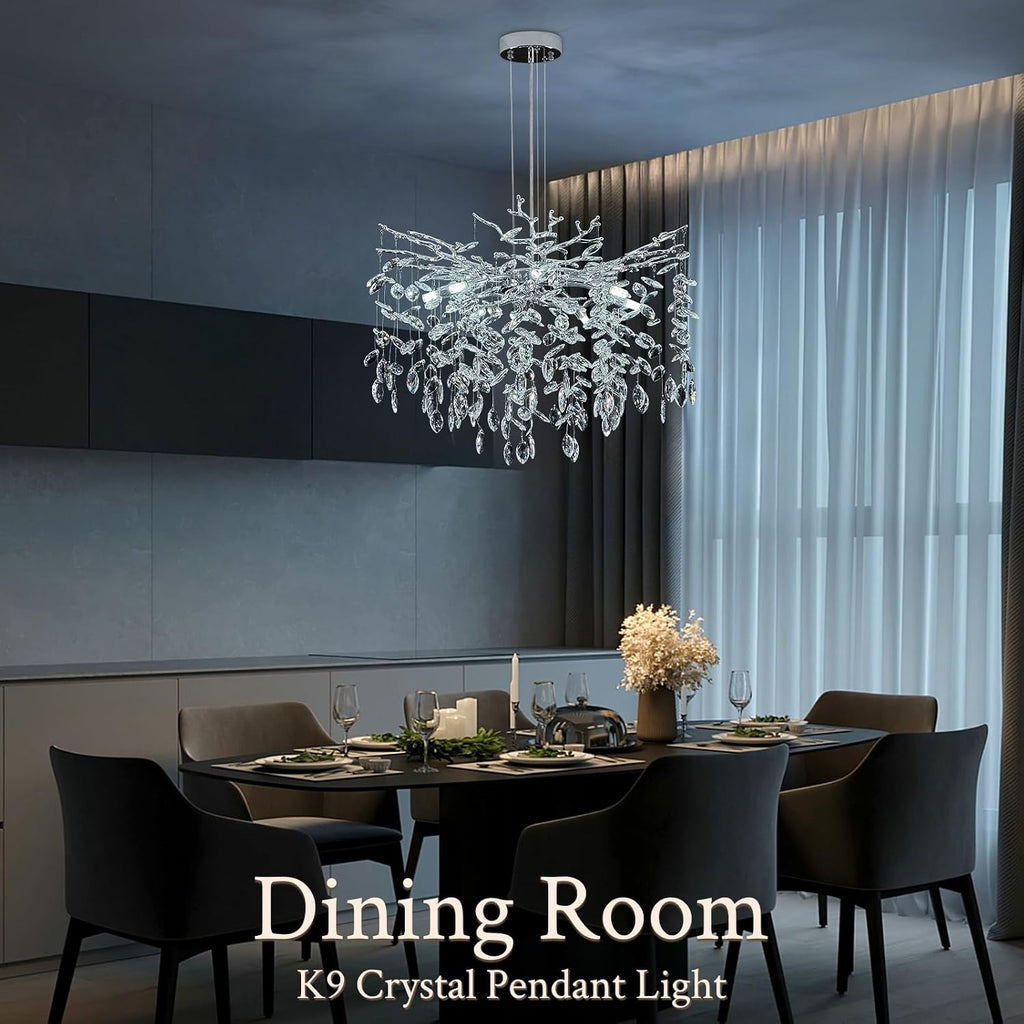 Modern Contemporary Chandelier Lighting Fixture | Elegant Ceiling Pendant Light for Living Room, Dining Room, Bedroom & Home Interior Décor