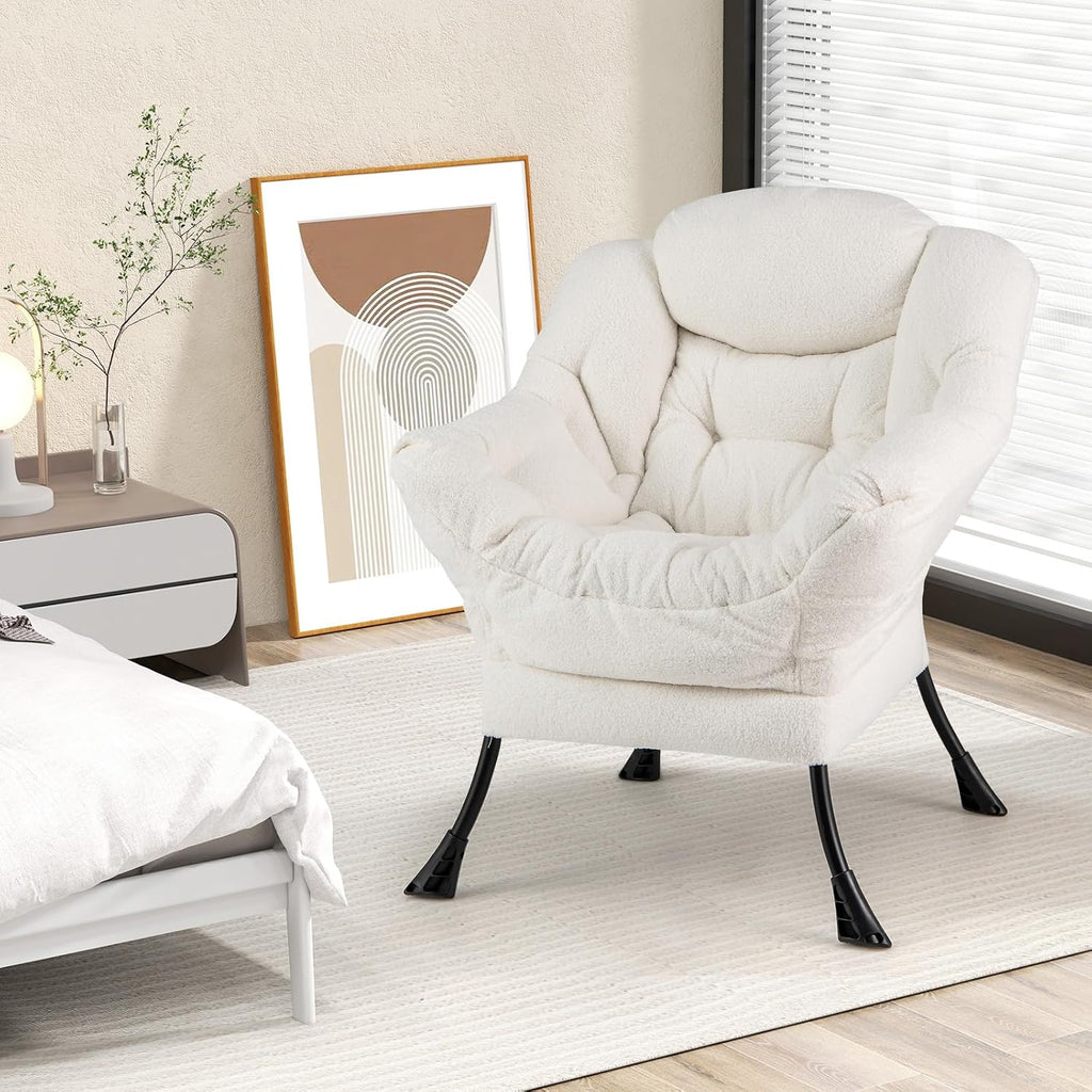 Modern Upholstered Accent Armchair with Storage | Comfortable Single Sofa Chair for Living Room, Bedroom, Reading Corner & Small Spaces