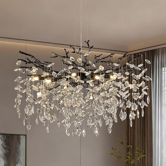 Modern Contemporary Chandelier Lighting Fixture | Elegant Ceiling Pendant Light for Living Room, Dining Room, Bedroom & Home Interior Décor